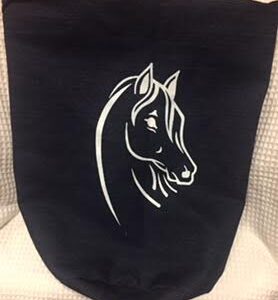 Horse Head Print Grooming Bag