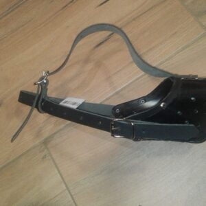 leather and plastic dog muzzles