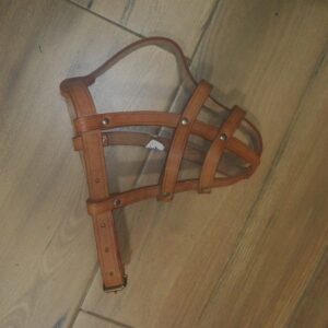 Leather dog muzzles