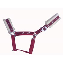 Nylon halter with sheepskin
