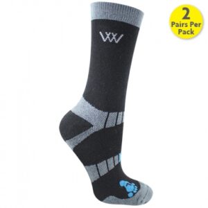 Woof Wear Waffle Knit Bamboo Short Riding Socks