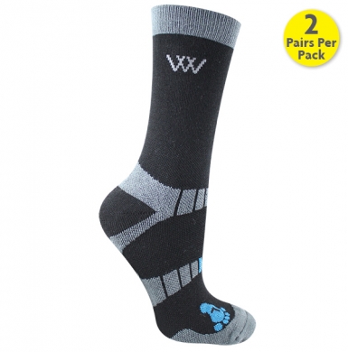 Woof Wear Waffle Knit Bamboo Short Riding Socks