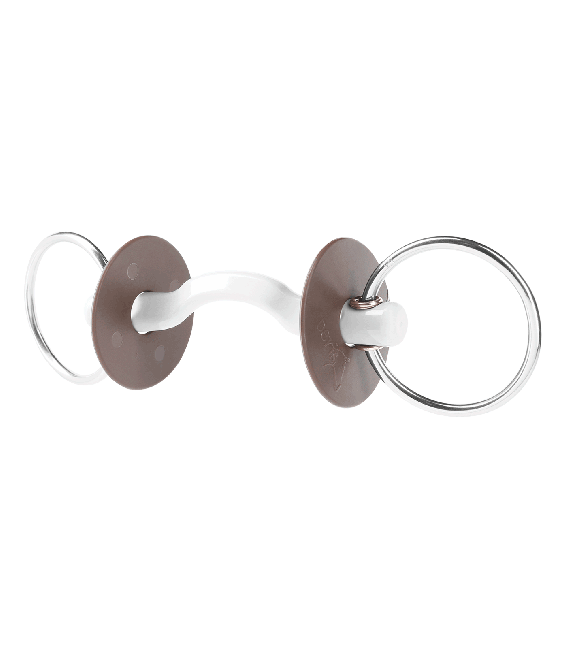 Beris loose ring snaffle with KONNEX ported mouth piece