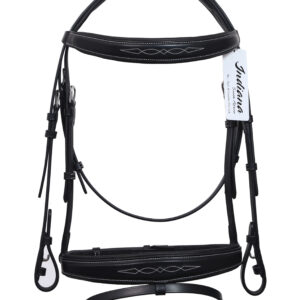 Indiana signature anatomical fancy stitched bridle with rubber reins