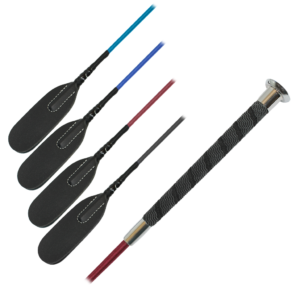 Crop with Suregrip Handle, Silver Cap & Round Flap