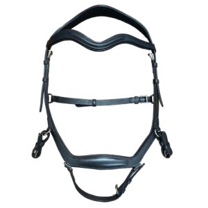 Indiana Raised Micklem Bridle with sure grip reins